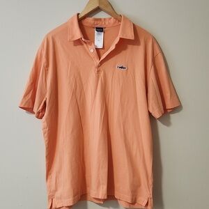 Patagonia Men's Polo Shirt Trout Fitz Roy Peach Size L